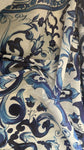 Blue D&G Inspired silky organza