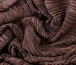 Pleated pleated satin