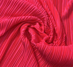 Pleated pleated satin