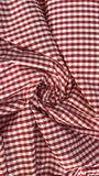 Gingham poly cotton