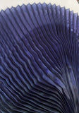 Pleated liquid organza