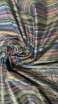 Striped multicolored foil