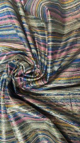 Striped multicolored foil