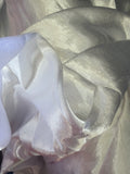 Crinkle velvet silk