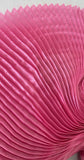 Pleated liquid organza
