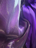 Liquid shimmer organza brocade