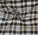 Yellow black amd white  windowpane suiting