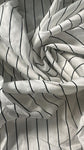 Striped cotton chiffon