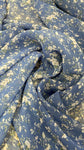 Sea blue little floral chiffon