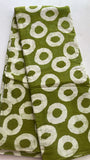 O Tie and dye African print cotton