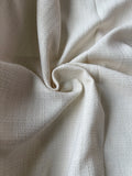 Plain cream metallic tweed