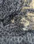 Metallic leopard mesh