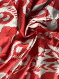 5 print orange abstract tribal design