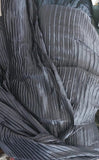 Pleated silk charmeuse