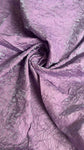 Two tone crinkle metallic silky tafetta