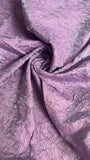 Two tone crinkle metallic silky tafetta