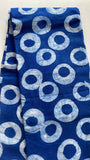 O Tie and dye African print cotton