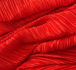 Pleated pleated satin