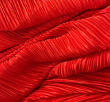 Pleated pleated satin