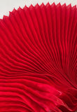 Pleated liquid organza
