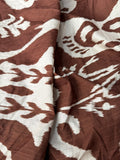 5 print coffee brown abstract tribal design