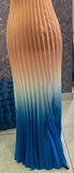 Ombre brocade asymmetrical pleated fabric (more colours available)
