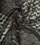 3D semi circle chiffon