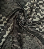 3D semi circle chiffon
