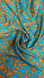 Abstract art  crinkle silk