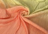Ombre pleated silk