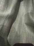 Green Metallic Glen plaid suiting