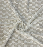 3D semi circle chiffon