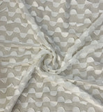 3D semi circle chiffon
