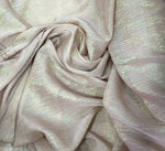 Crinkle multicoloured metallic chiffon