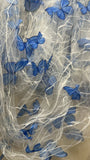 3D shimmer butterfly tulle