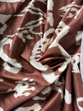 5 print coffee brown abstract tribal design