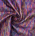 Multicolored bricks brocade