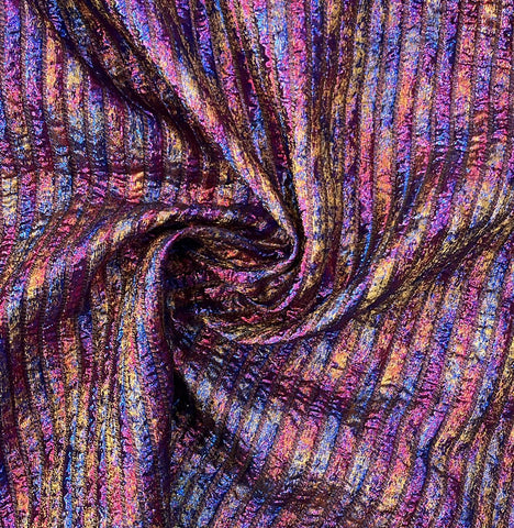 Multicolored bricks brocade