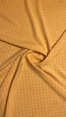 Metallic check linen