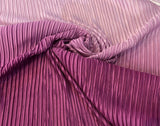 Ombre pleated silk