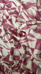 Blush and cream abstract Kara silk