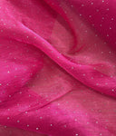 Crinkle stone organza