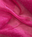 Crinkle stone organza