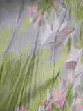 5 print green splash floral design