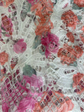 Due floral guipere lace