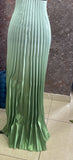 Ombre brocade asymmetrical pleated fabric (more colours available)