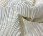 Pleated pleated satin