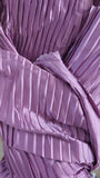 Pleated silk charmeuse