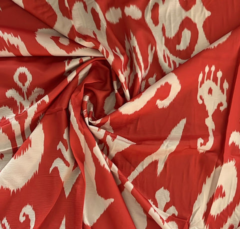 Tribal crinkle cotton satin