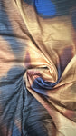 Brown abstract striped silky cotton